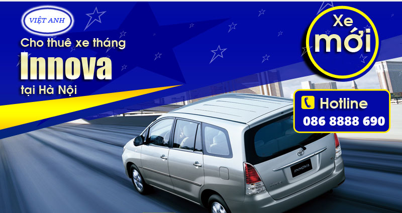 Cho thuê xe Innova theo tháng rẻ nhất Hà Nội | Giảm ngay 20%