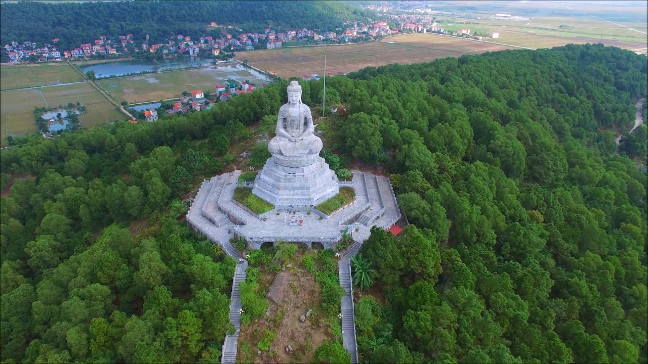 Toàn cảnh nhìn từ trên cao Chùa Phật Tích - Bắc Ninh 