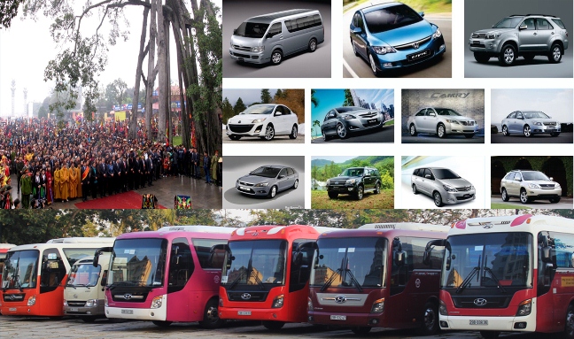 Cho thuê xe 4 đến 45 chỗ đi lễ hội giá ưu đãi nhất tại Hà Nội
