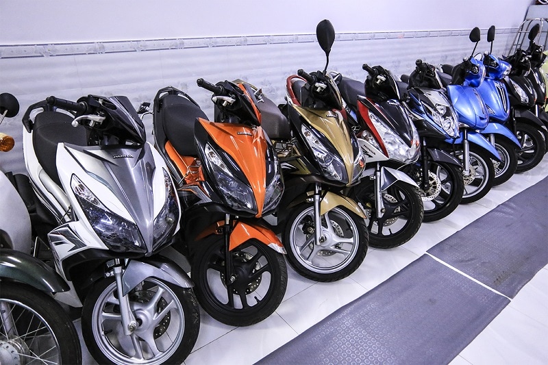 Đồng Xanh Motorbike Rental cho thuê xe máy mới đẹp, sẵn số lượng lớn